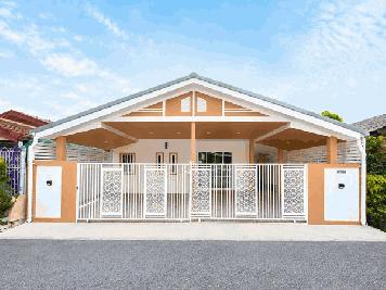 ขายบ้าน หมู่บ้านทหารกองหนุน พระยาสุเรนทร์ 28 ใกล้ตลาด, แฟชั่นไอส์แลนด์, รถไฟฟ้า โทร 094-9974744